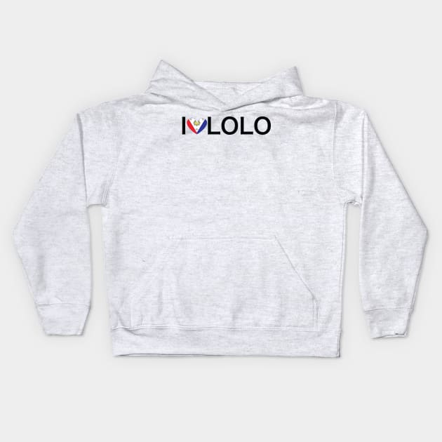 I HEART LOLO Kids Hoodie by Estudio3e